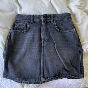 urban outfitters BDG black jean skirt